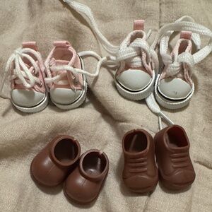 4 pairs of labubu shoes